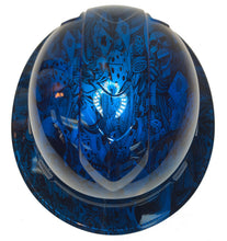Load image into Gallery viewer, Hydro Dipped Hard Hat Ridgeline Full Brim Custom Light Blue Kandy Gambler
