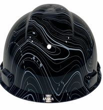 Load image into Gallery viewer, Hydro Dipped MSA Cap Style VGuard Hard Hat Black Ops High Gloss
