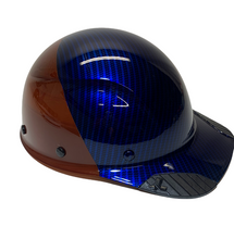 Load image into Gallery viewer, Hydro Dip Lift DAX Fiber Resin Cap Style 1/2 Carbon Fiber Dipped Kandy Blue
