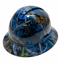 Load image into Gallery viewer, Hydro Dipped Hard Hat Ridgeline Full Brim Custom Light Blue Vista Camo
