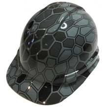 Load image into Gallery viewer, Hydro Dipped Hard Hat Ridgeline Cap Style Custom Slate Gray Hex Camo
