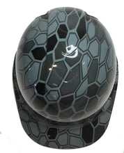 Load image into Gallery viewer, Hydro Dipped Hard Hat Ridgeline Cap Style Custom Slate Gray Hex Camo
