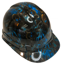 Load image into Gallery viewer, Custom Hydro Dipped Hard Hat Ridgeline Cap Style Blue Creeper

