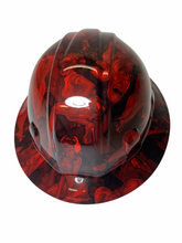 Load image into Gallery viewer, Hydro Dip Red Naughty No Evil SL Series Full Brim Hard Hat
