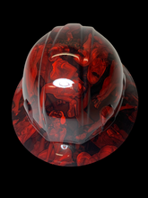 Load image into Gallery viewer, Hydro Dip Red Naughty No Evil SL Series Full Brim Hard Hat
