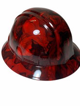 Load image into Gallery viewer, Hydro Dip Red Naughty No Evil SL Series Full Brim Hard Hat
