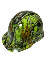 Load image into Gallery viewer, Hard Hat Ridgeline Cap Style Custom Hi Vis Green Vista Camo
