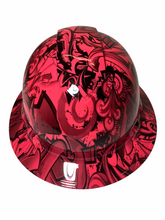Load image into Gallery viewer, Hydro Dipped Hard Hat Ridgeline Full Brim Custom Pink Graffiti
