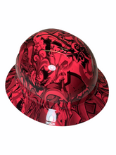 Load image into Gallery viewer, Hydro Dipped Hard Hat Ridgeline Full Brim Custom Pink Graffiti
