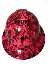 Load image into Gallery viewer, Hydro Dipped Hard Hat Ridgeline Full Brim Custom Pink Graffiti
