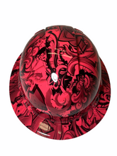 Load image into Gallery viewer, Hydro Dipped Hard Hat Ridgeline Full Brim Custom Pink Graffiti
