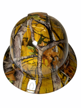 Load image into Gallery viewer, Hydro Dip Hard Hat Yellow Oak Vista Camo Pyramex Ridgeline Protective
