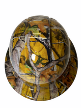 Load image into Gallery viewer, Hydro Dip Hard Hat Yellow Oak Vista Camo Pyramex Ridgeline Protective
