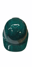 Load image into Gallery viewer, Custom Hydro Dipped Hard Hat Ridgeline Cap Style Dark Green Snakeskin
