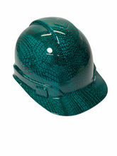 Load image into Gallery viewer, Custom Hydro Dipped Hard Hat Ridgeline Cap Style Dark Green Snakeskin
