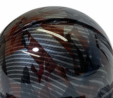 Load image into Gallery viewer, Custom Hydro Dipped Carbon Fiber American Flags Ridgeline Full Brim Vented Hard Hat
