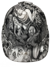 Load image into Gallery viewer, Custom Hydro Dip Hard Hat Ridgeline Cap Style Custom White Naughty Boy
