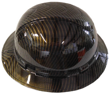 Load image into Gallery viewer, Hard Hat Ridgeline Full Brim Custom Gold Carbon Fiber Hydro Dipped
