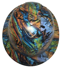 Load image into Gallery viewer, Custom Hard Hat Oil Slick Graffiti Full Brim Ridgeline
