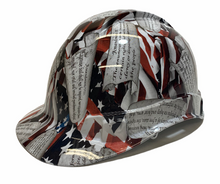 Load image into Gallery viewer, Custom White Amendments Hard Hat Ridgeline Cap Style
