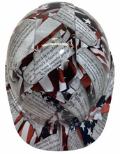 Load image into Gallery viewer, Custom White Amendments Hard Hat Ridgeline Cap Style
