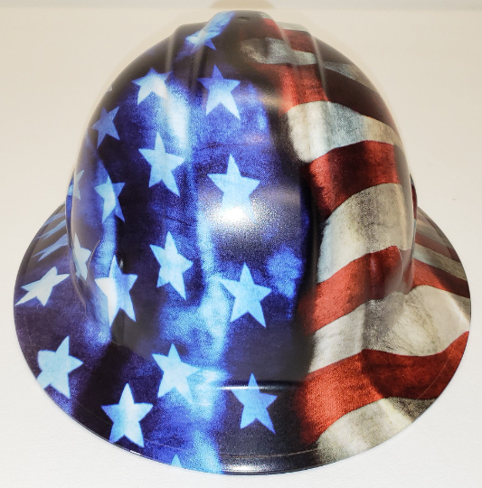Hydro Dip Stars and Stripes SL Series Full Brim Hard Hat
