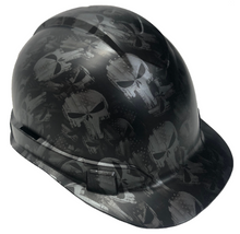 Load image into Gallery viewer, Custom Hydro Dipped Hard Hat Metallic Graphite Punisher Cap Style Ridgeline
