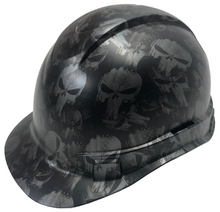 Load image into Gallery viewer, Custom Hydro Dipped Hard Hat Metallic Graphite Punisher Cap Style Ridgeline
