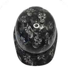 Load image into Gallery viewer, Hard Hat Ridgeline Cap Style Custom Light Gray Hades Skulls
