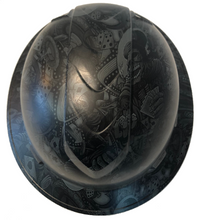 Load image into Gallery viewer, Custom Hydro Dipped Slate Gray Gambler Ridgeline Full Brim Hard Hat
