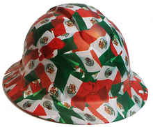 Load image into Gallery viewer, Hard Hat Ridgeline Full Brim Custom Mexico Flags
