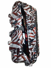 Load image into Gallery viewer, Custom Hydro Dipped 2020+ Corvette Engine Cover American Flags matte finish w/corvette red letters
