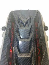 Load image into Gallery viewer, Custom Hydro Dipped 2020+ Corvette Engine Cover Sport Carbon Fiber With Corvette Red Letters
