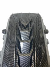 Load image into Gallery viewer, Custom Hydro Dipped 2020+ Corvette Engine Cover Carbon Fiber with Carbon Fiber Letters
