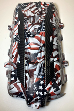 Load image into Gallery viewer, Custom Hydro Dipped 2020+ Corvette Engine Cover American Flags matte finish w/carbon fiber letters
