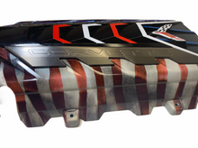 Load image into Gallery viewer, Custom Hydro Dipped 2020+ Corvette Engine Cover Stars and Stripes

