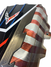 Load image into Gallery viewer, Custom Hydro Dipped 2020+ Corvette Engine Cover Stars and Stripes
