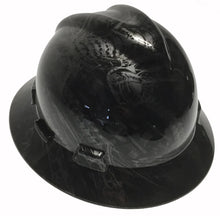 Load image into Gallery viewer, Custom Hard Hat Metallic Graphite Bio Mechanical MSA V-Gard Full Brim
