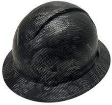 Load image into Gallery viewer, Custom Hydro Dipped Hard Hat Carbon Fiber Hades Skulls Full Brim Ridgeline
